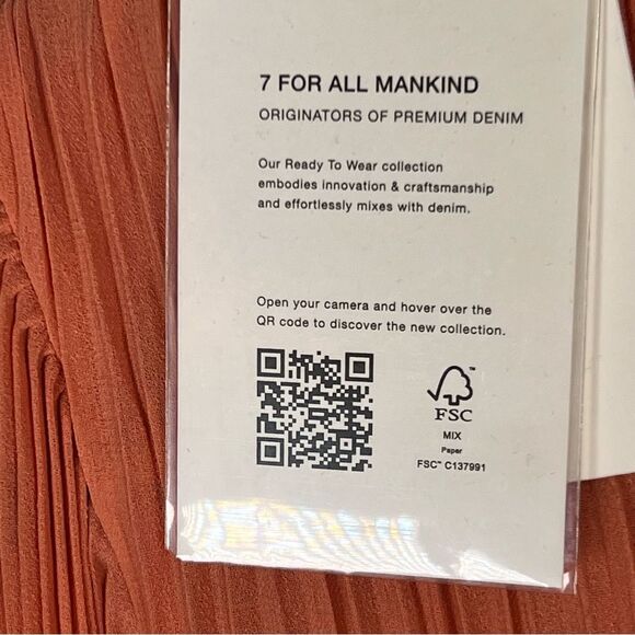 7 for all mankind NWT sheer long sleeve button down top with cami 🌺 XS - Picture 6 of 6